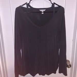 Black long sleeve with cute cutouts!